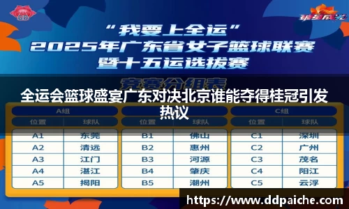 全运会篮球盛宴广东对决北京谁能夺得桂冠引发热议